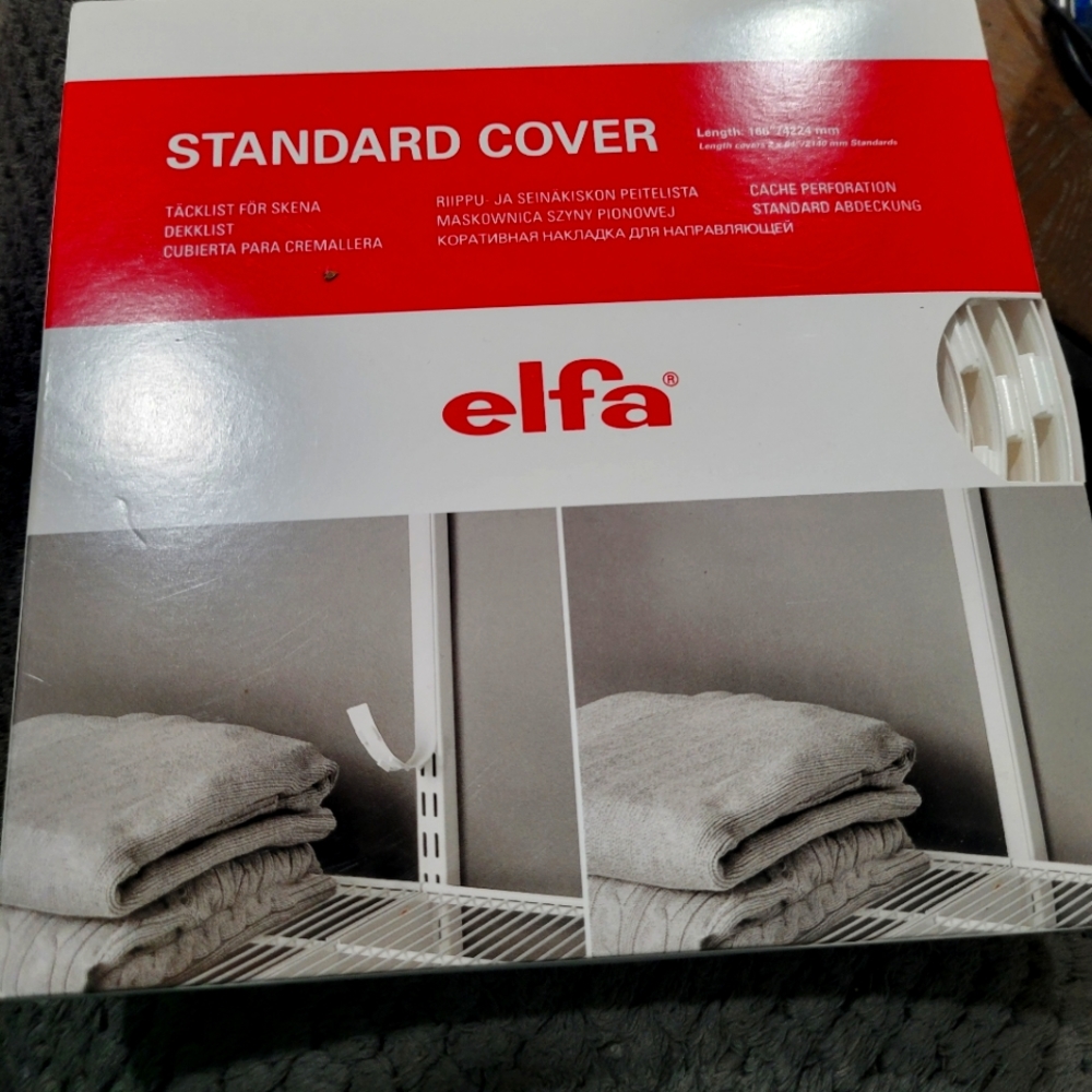 Elfa standard cover strips